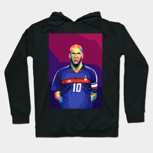 zinedine zidane wpap pop art Hoodie